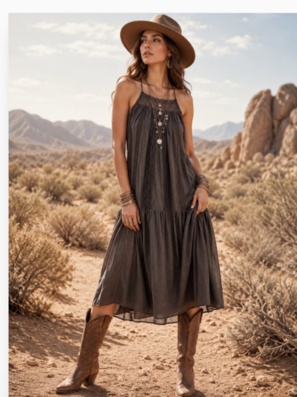 NEW Lucky Brand Women's Lace Maxi Dress size L